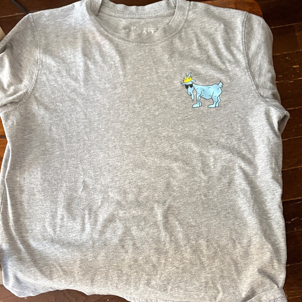 Kids Gray tee GOAT size L